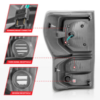 ANZO 07-11 Toyota Tundra Full LED Taillights Black Housing Smoke Lens G2 (w/C light Bars) - Burkken Auto Parts