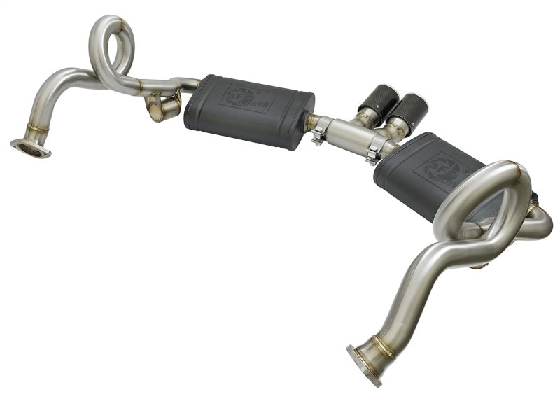 aFe MACHForce-Xp 2in 304 SS Cat-Back Exhaust w/Carbon Fiber Tips 13-16 Porsche Boxster 2.7L/3.4L - Burkken Auto Parts