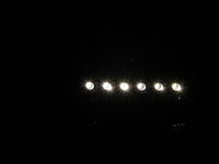 ANZO 2000-2004 Ford Excursion Crystal Headlights Black w/ LED 1pc - Burkken Auto Parts