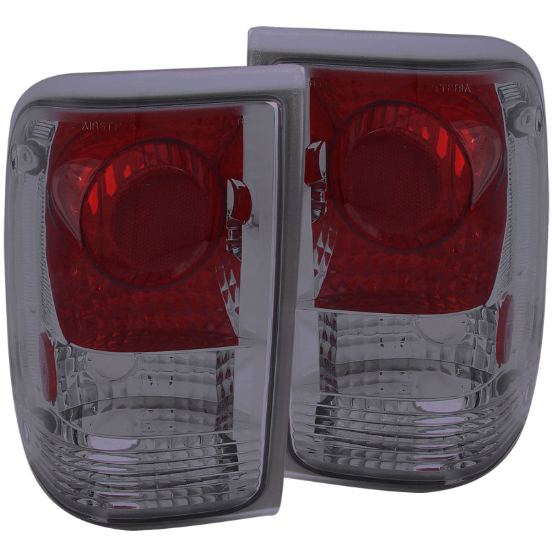 ANZO 1993-1997 Ford Ranger Taillights Smoke - Burkken Auto Parts