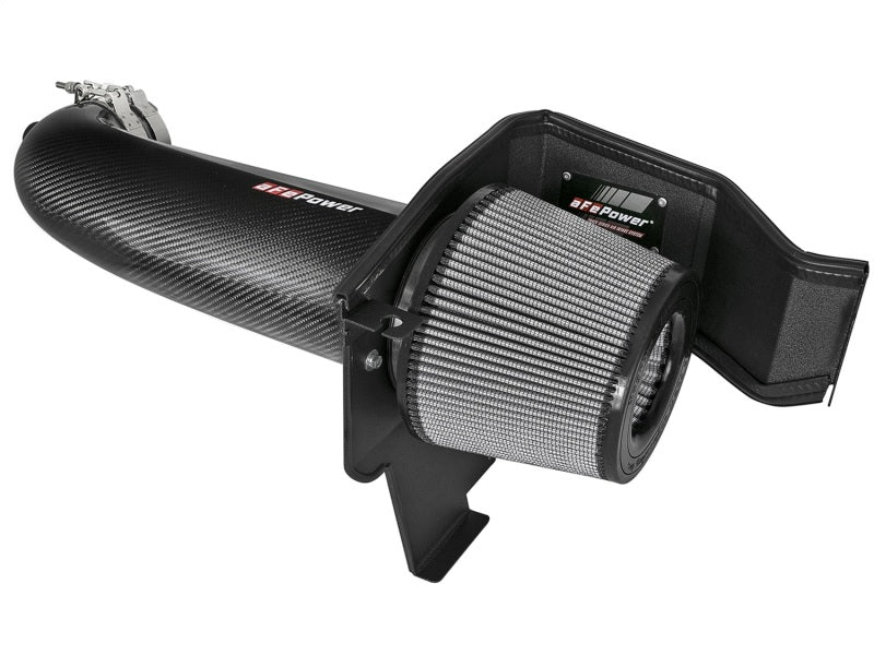 aFe POWER Magnum FORCE Carbon Fiber Stage 2 Track Series Pro Dry S CAIS - 11-18 Dodge Challenger V8 - Burkken Auto Parts
