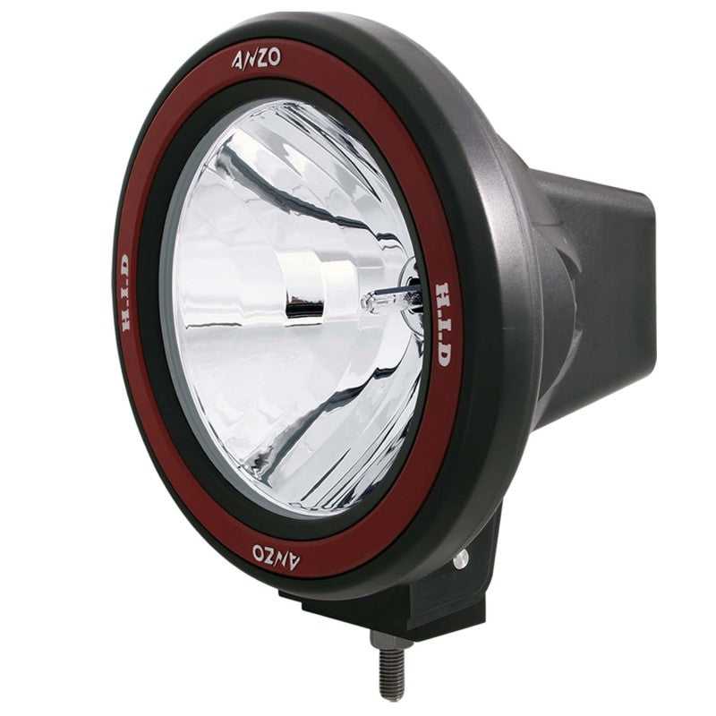 ANZO Hid Off Road Light Universal 50 Watt 7in HID Off Road Fog Light w/ ANZO USA Red bezel - Burkken Auto Parts