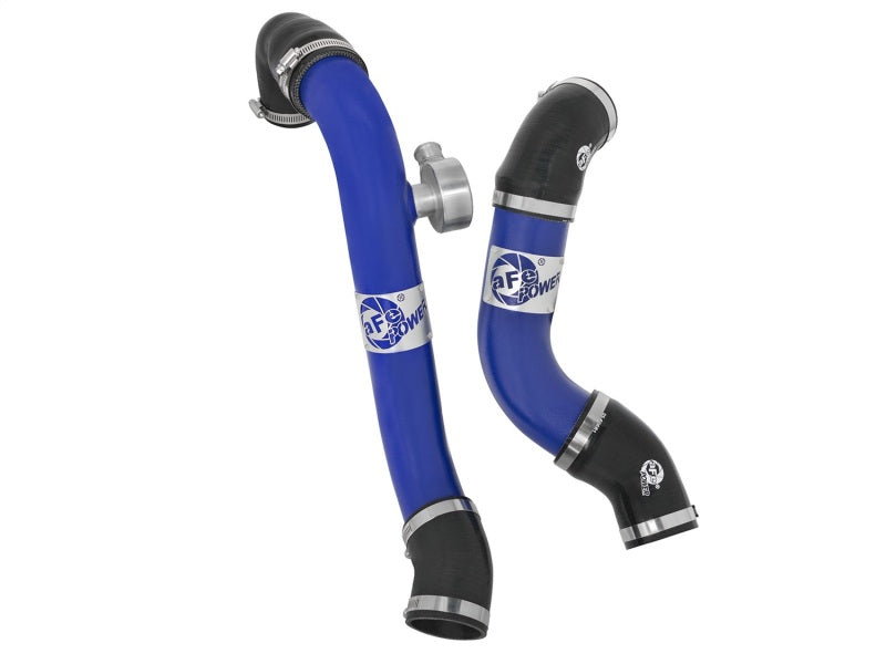 aFe Bladerunner Intercoolers Tube - Blue Hot/Cold Side 15-16 Ford Mustang EcoBoost L4-2.3L (t) - Burkken Auto Parts