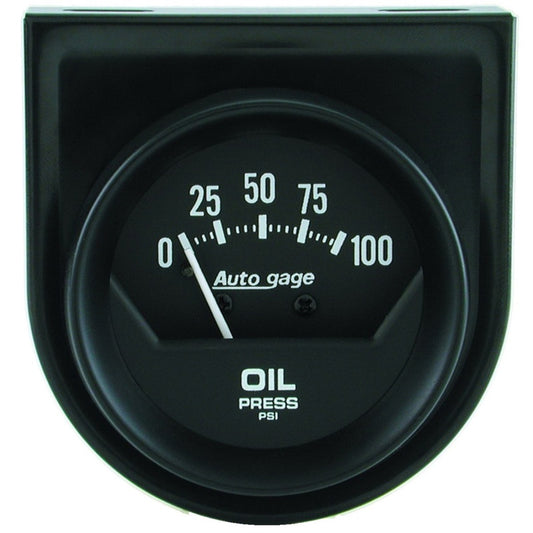 Autometer Auto Gauge 2in 100 psi Mechanical Short Sweep Black Oil Pressure Gauge - Burkken Auto Parts