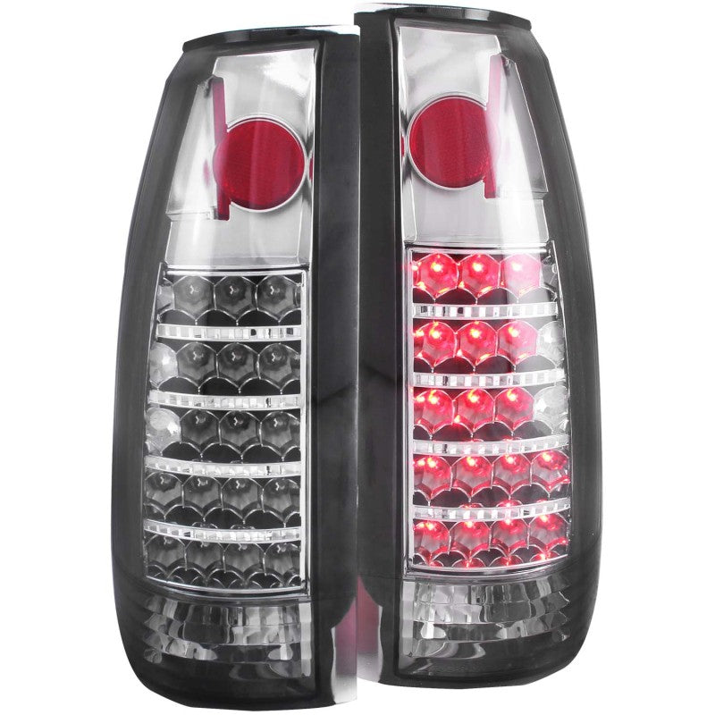 ANZO 1999-2000 Cadillac Escalade LED Taillights Smoke - Burkken Auto Parts