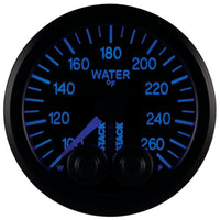 Autometer Stack Pro Control 52mm 100-260 deg F Water Temp Gauge - Black (1/8in NPTF Male) - Burkken Auto Parts