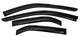 AVS 15-18 Ford F-150 Supercrew Ventvisor Outside Mount Window Deflectors 4pc - Smoke - Burkken Auto Parts