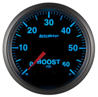 Autometer Elite 52mm 0-60 PSI Boost Peak & Warn w/ Electronic Control Gauge - Burkken Auto Parts