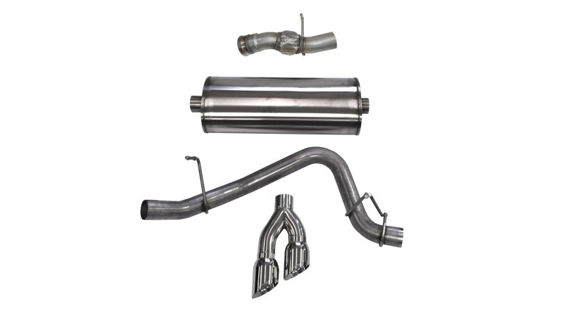 Corsa 2015-2020 GMC Yukon Denali 6.2L V8 Single Side Exit Cat-Back Exhaust w/ Polished Tips - Burkken Auto Parts