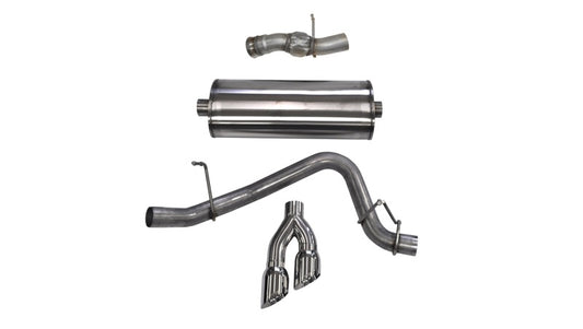 Corsa 2015-2020 GMC Yukon Denali 6.2L V8 Single Side Exit Cat-Back Exhaust w/ Polished Tips - Burkken Auto Parts