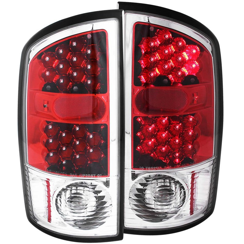 ANZO 2002-2005 Dodge Ram 1500 LED Taillights Red/Clear - Burkken Auto Parts