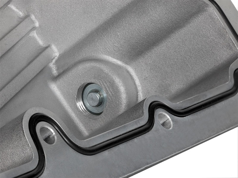 AFE Pro Series Engine Oil Pan Black w/Machined Fins; 11-16 Ford Powerstroke V8-6.7L (td) - Burkken Auto Parts