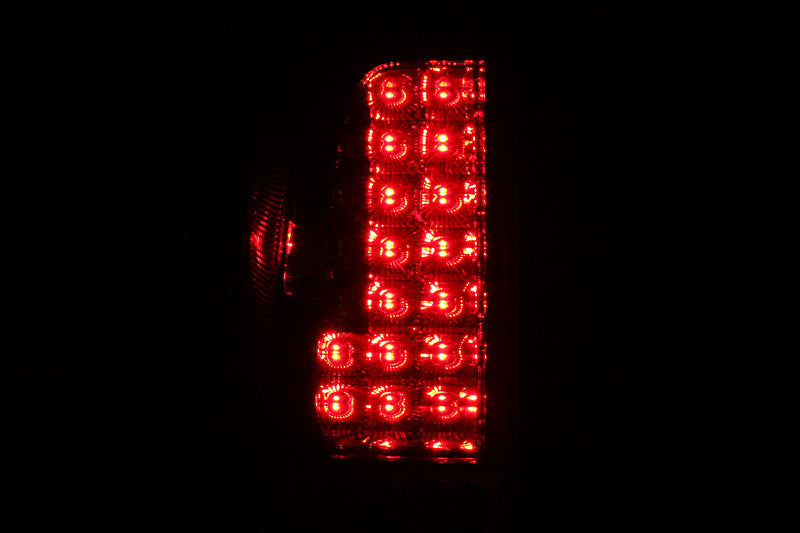 ANZO 2005-2008 Nissan Frontier LED Taillights Red/Clear - Burkken Auto Parts