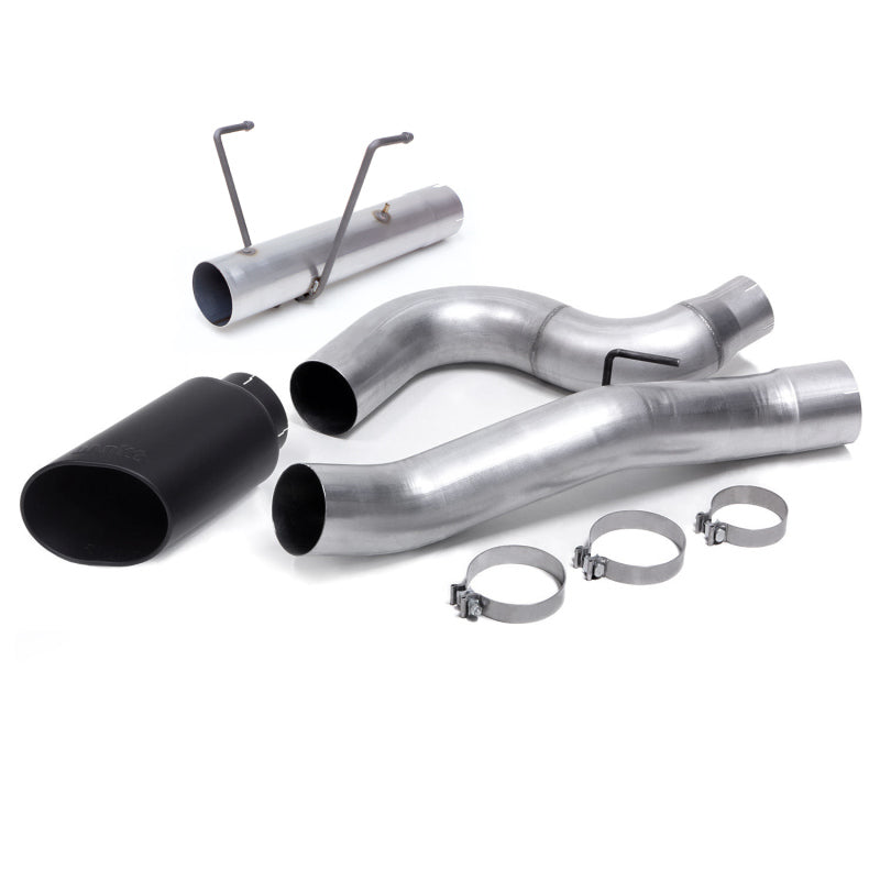 Banks Power 13-18 Dodge RAM Monster Exhaust 5.0in. Single 6.7L CCLB w/ SideKick S/S Black Tip - Burkken Auto Parts