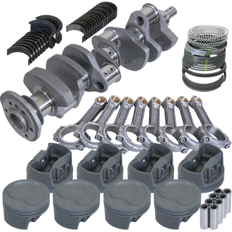Eagle Chevy 350 3.750in Crank 5.700in I-Beam Rods -16cc 4.040in Pistons Rotating Assembly - Burkken Auto Parts