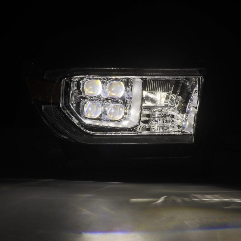 AlphaRex 07-13 Toyota Tundra / 08-17 Sequoia NOVA LED Proj HL Chrome w/Actv Light Seq. Sig + DRL - Burkken Auto Parts