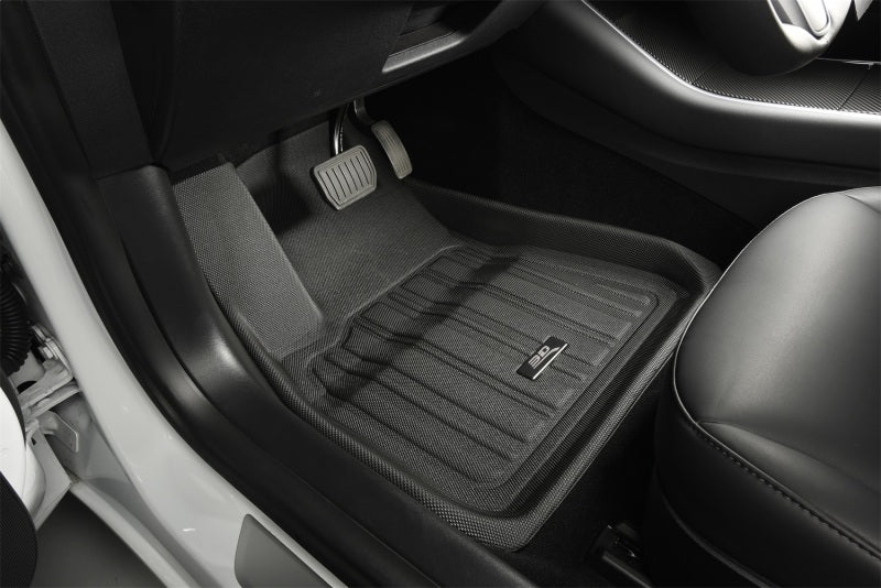 3D MAXpider 2026 Tesla Model Y Juniper Elitect 1st & 2nd Row Floormats - Black - Burkken Auto Parts