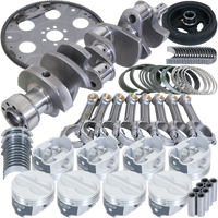 Eagle Chevy 350 1Pc 3.750in Crank 5.700in I-Beam Rod 4.060in Pistons 153 Tooth FP Balanced Assembly - Burkken Auto Parts