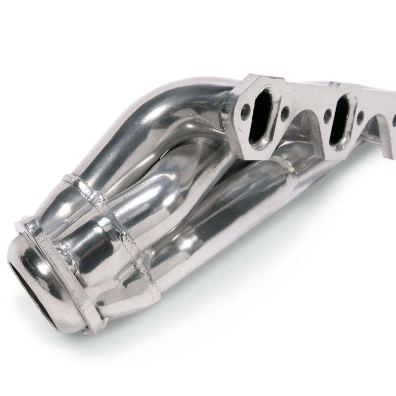 BBK 79-93 Mustang 351 Swap Shorty Unequal Length Exhaust Headers - 1-5/8 Silver Ceramic - Burkken Auto Parts