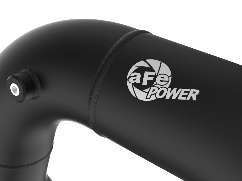 afe 08-10 Ford Trucks V8-6.4L (td) BladeRunner 3 IN Aluminum Hot Charge Pipe - Black - Burkken Auto Parts