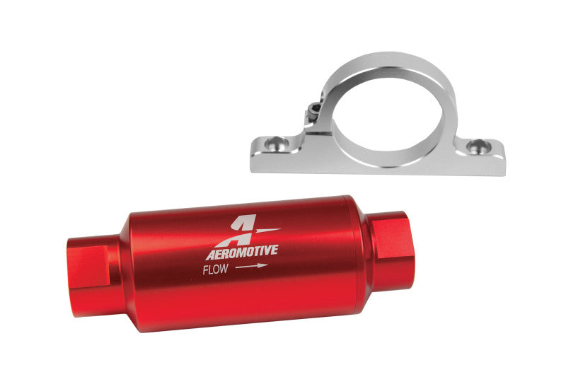 Aeromotive Filter / Bracket Combo Kit - 12304 Filter / 12305 Billet Bracket - Burkken Auto Parts