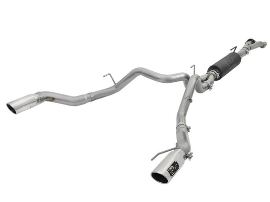 aFe MACHForce-XP 3in to 3-1/2in 304 SS Cat-Back Exhaust w/Polished Tips 17-18 Ford F-150 Raptor 3.5L - Burkken Auto Parts