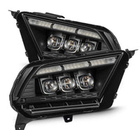 AlphaRex 10-12 Ford Mustang NOVA-Series LED Projector Headlights Blk w/Activ Light & Seq.Sig /SB DRL - Burkken Auto Parts