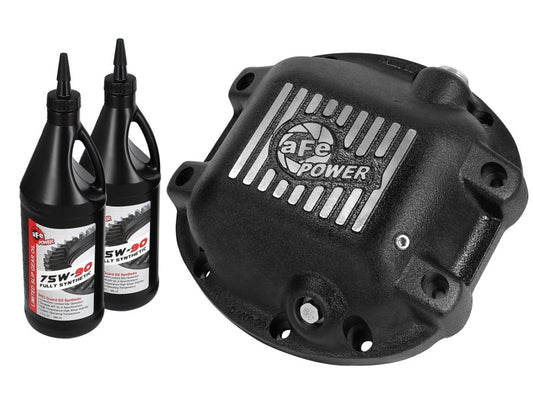 aFe Power Differential Cover Machined Fins 97-15 Jeep Dana 30 w/ 75W-90 Gear Oil 2 QT - Burkken Auto Parts