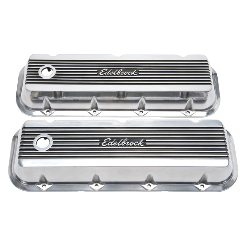 Edelbrock Valve Cover Elite II Chevrolet 1965 and Later 396-502 Big Block V8 Polished - Burkken Auto Parts