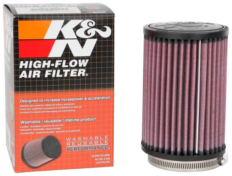 K&N Filter Universal Rubber Filter 2 7/8 inch Flange 4 inch OD 6 inch Height - Burkken Auto Parts