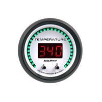 Autometer 52.4mm White Switchable 60-340 Degrees F / 40-170 Degrees C Phantom Elite Digital Gauge - Burkken Auto Parts