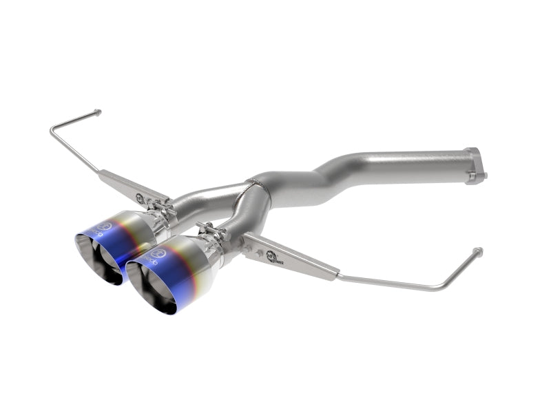 aFe Takeda 3in-2.5in 304 SS Axle-Back Exhaust w/Blue Flame Tip 19-20 Hyundai Veloster I4-1.6L(t) - Burkken Auto Parts