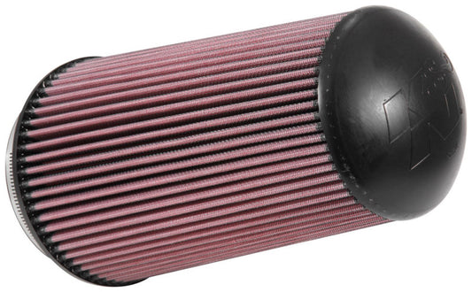 K&N Filter Universal Clamp-On Filter-Tapered Conical 5in Flange ID x 6.5in Base OD x 5.094in Top OD - Burkken Auto Parts