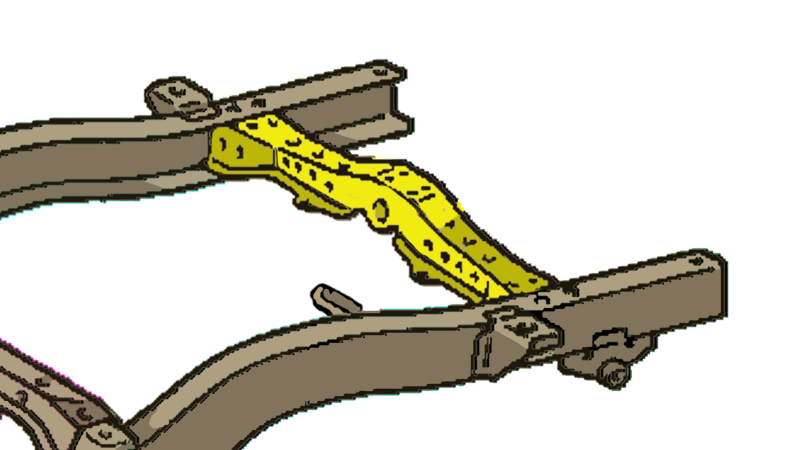 Rust Buster 95-04 Toyota Tacoma Spare Tire Crossmember