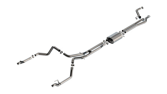 Borla 24-25 Chevy Silverado 1500 (6.2L V8) S-Type Cat Back - Factory Tips - Burkken Auto Parts