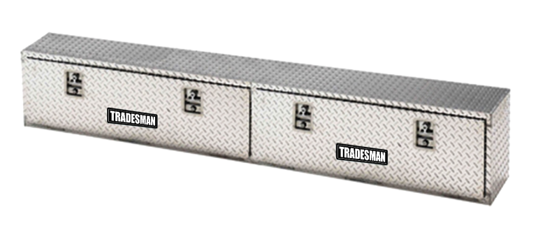 Tradesman Aluminum Top Mount L-Wing Box (72in.) - Brite - Burkken Auto Parts