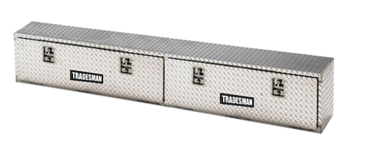 Tradesman Aluminum Top Mount L-Wing Box (72in.) - Brite - Burkken Auto Parts