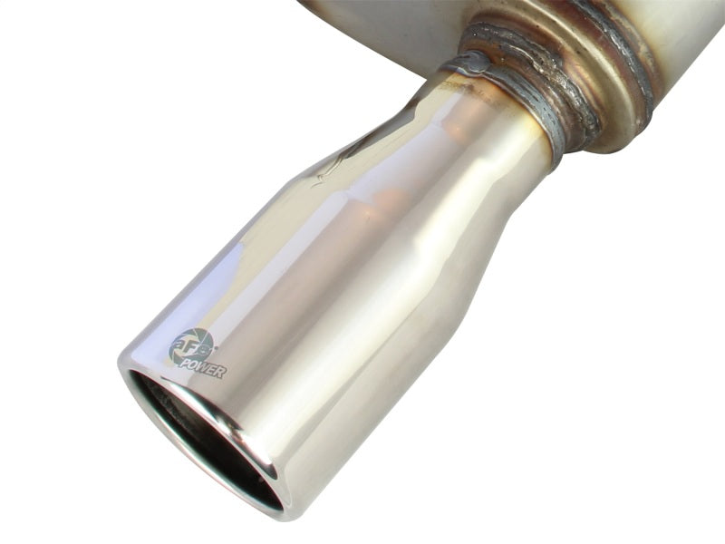 aFe Axle-Back Exhaust 2.5in 409SS w/Polished Tip 05-09 Ford Mustang V6 4.0L - Burkken Auto Parts