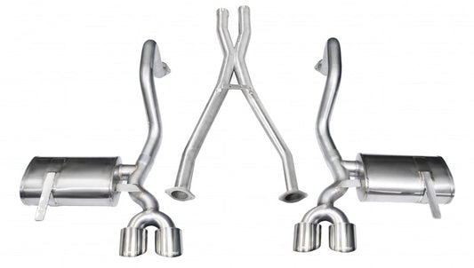 Corsa 1997-2004 Chevrolet Corvette C5 Z06 5.7L V8 Polished Xtreme Cat-Back + XO Exhaust - Burkken Auto Parts