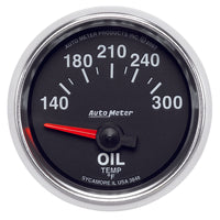 Autometer GS 52mm 140-300 Deg F Short Sweep Electronic Oil Temperature Gauge - Burkken Auto Parts