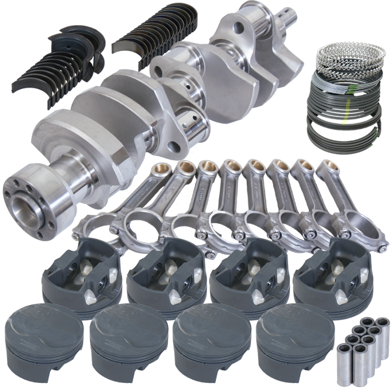 Eagle Chevy LT1 350 1Pc 3.750in Crank 6.000in I-Beam Rods 6cc Dome 4.030in Pistons Rotating Assembly - Burkken Auto Parts