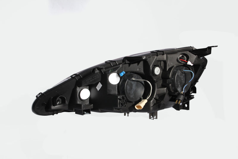 ANZO 2005-2006 Acura RSX Projector Headlights w/ Halo Black - Burkken Auto Parts