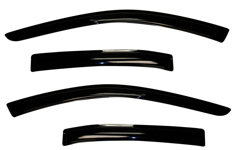 AVS 10-18 Ford Taurus Ventvisor Outside Mount Window Deflectors 4pc - Smoke - Burkken Auto Parts