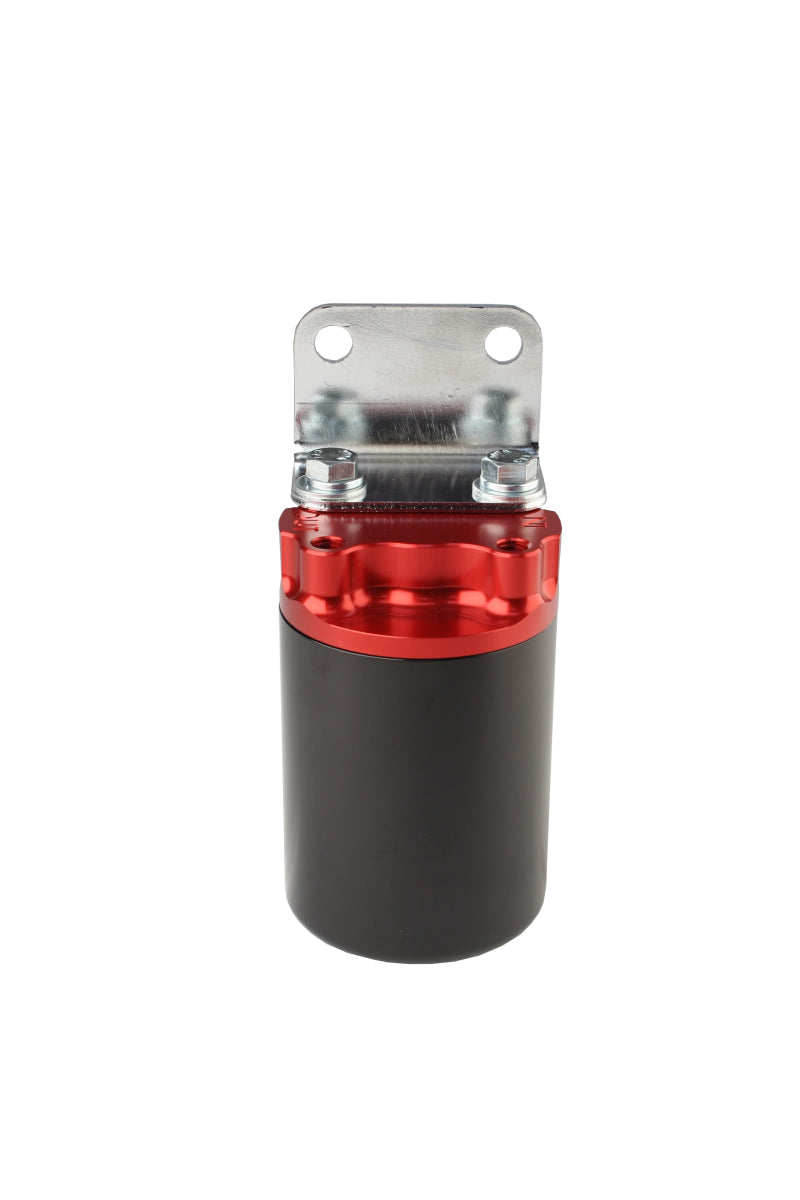 Aeromotive Canister Fuel Filter - 3/8 NPT/100-Micron (Red Housing w/Black Sleeve) - Burkken Auto Parts