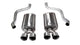 Corsa 2009-2013 Chevrolet Corvette C6 6.2L V8 Polished Sport Axle-Back Exhaust - Burkken Auto Parts