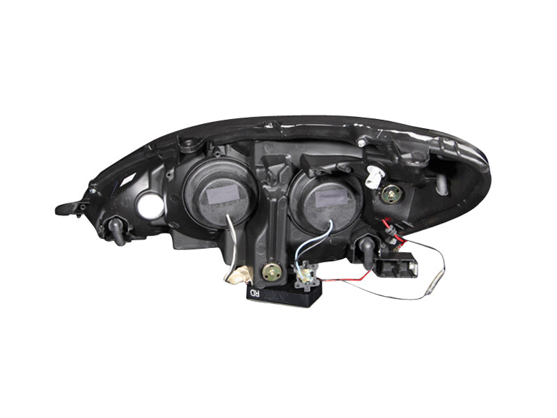 ANZO 2002-2003 Lexus Es300 Projector Headlights w/ Halo Black - Burkken Auto Parts
