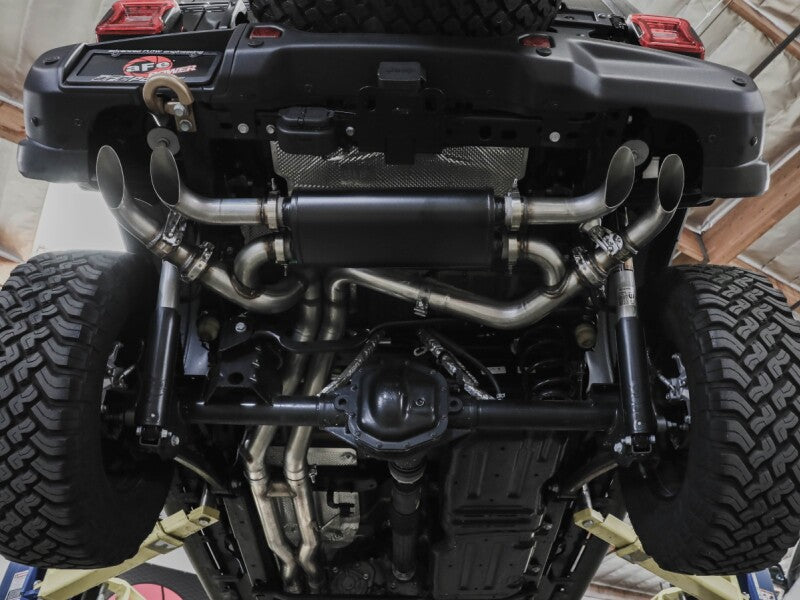 aFe 21-22 Jeep Wrangler JL Vulcan Series Stainless Steel Cat-Back Exhaust System - Burkken Auto Parts
