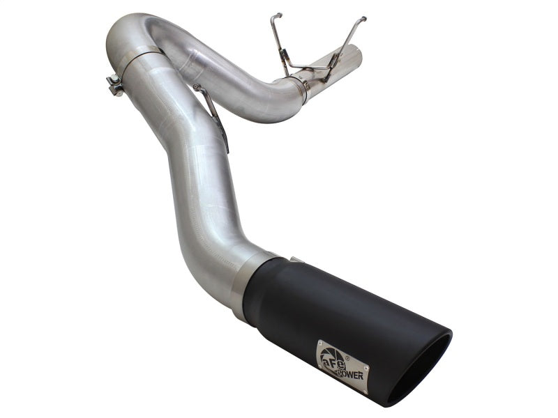 aFe MACHForce XP Exhaust Large Bore 5in DPF-Back Alu. 13-15 Dodge Trucks L6-6.7L (td) *Black Tip - Burkken Auto Parts