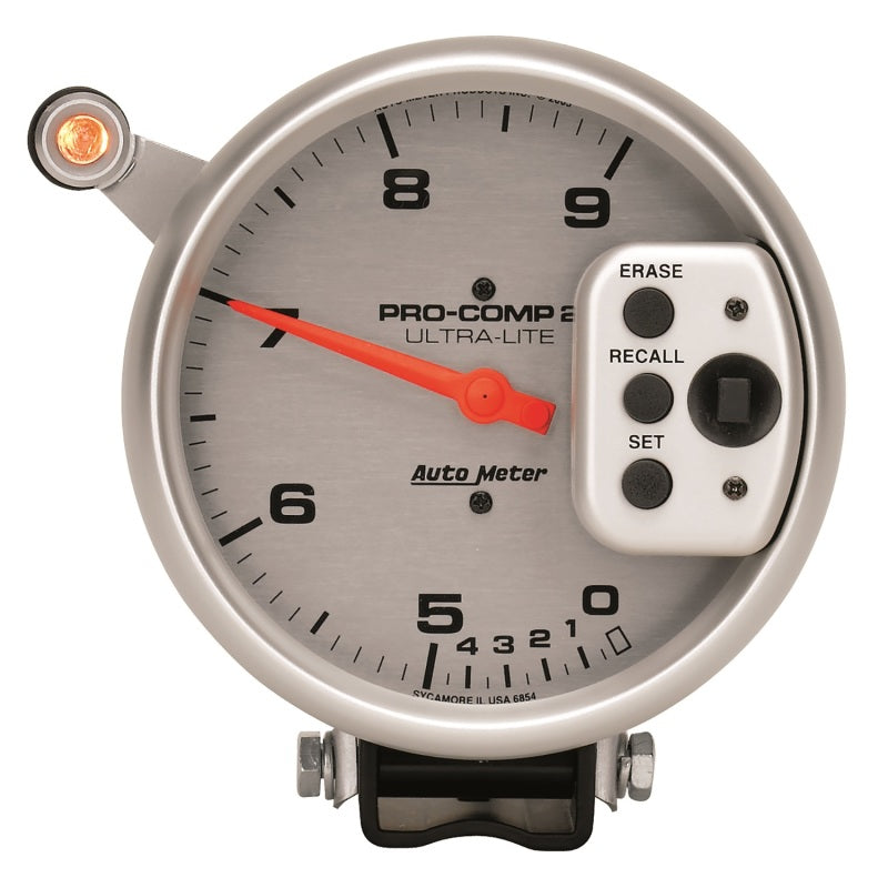 Autometer Ultra-Lite 5 inch 9000 RPM Dual Range w/ Shift-Lite and Memory Tach - Burkken Auto Parts