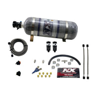Nitrous Express Hitman EFI Single Nozzle Piranha Nitrous Kit (35-75HP) w/Composite Bottle - Burkken Auto Parts
